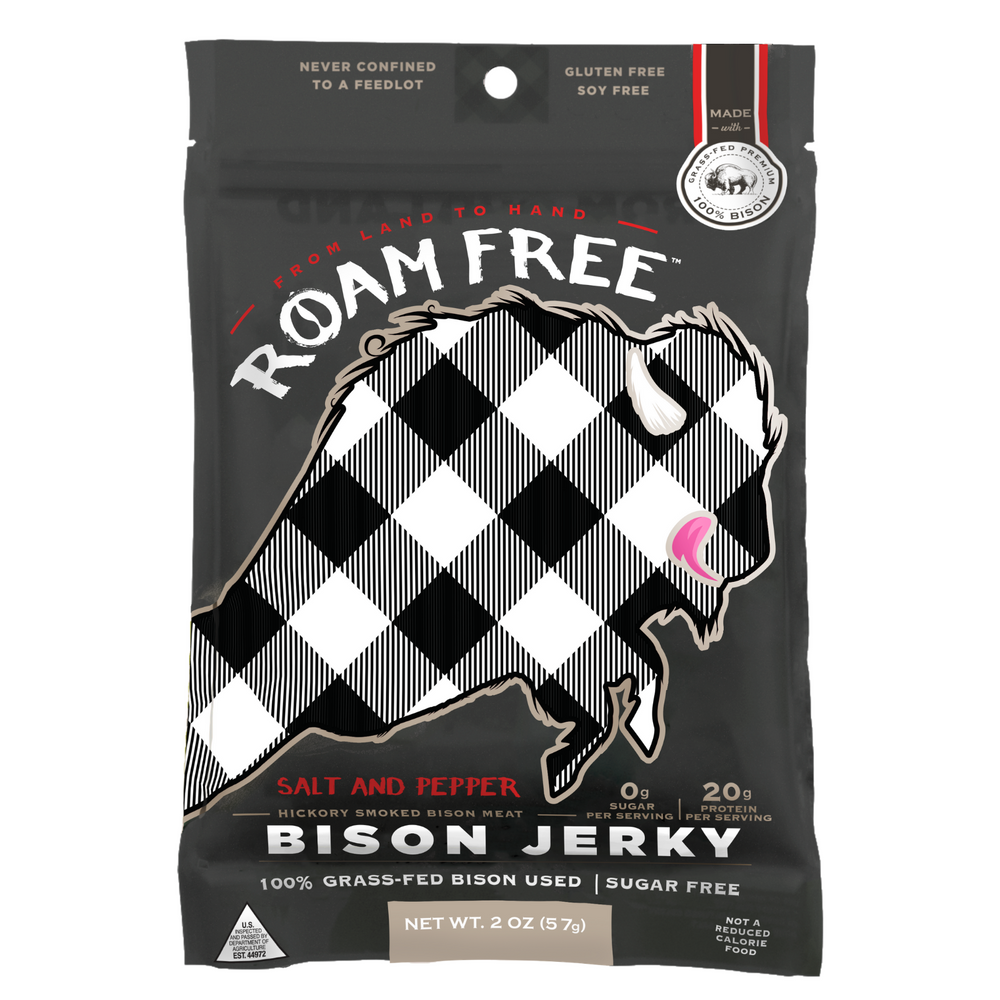 
                  
                    Roam Free Bison Jerky: Salt & Pepper (2-pack)
                  
                